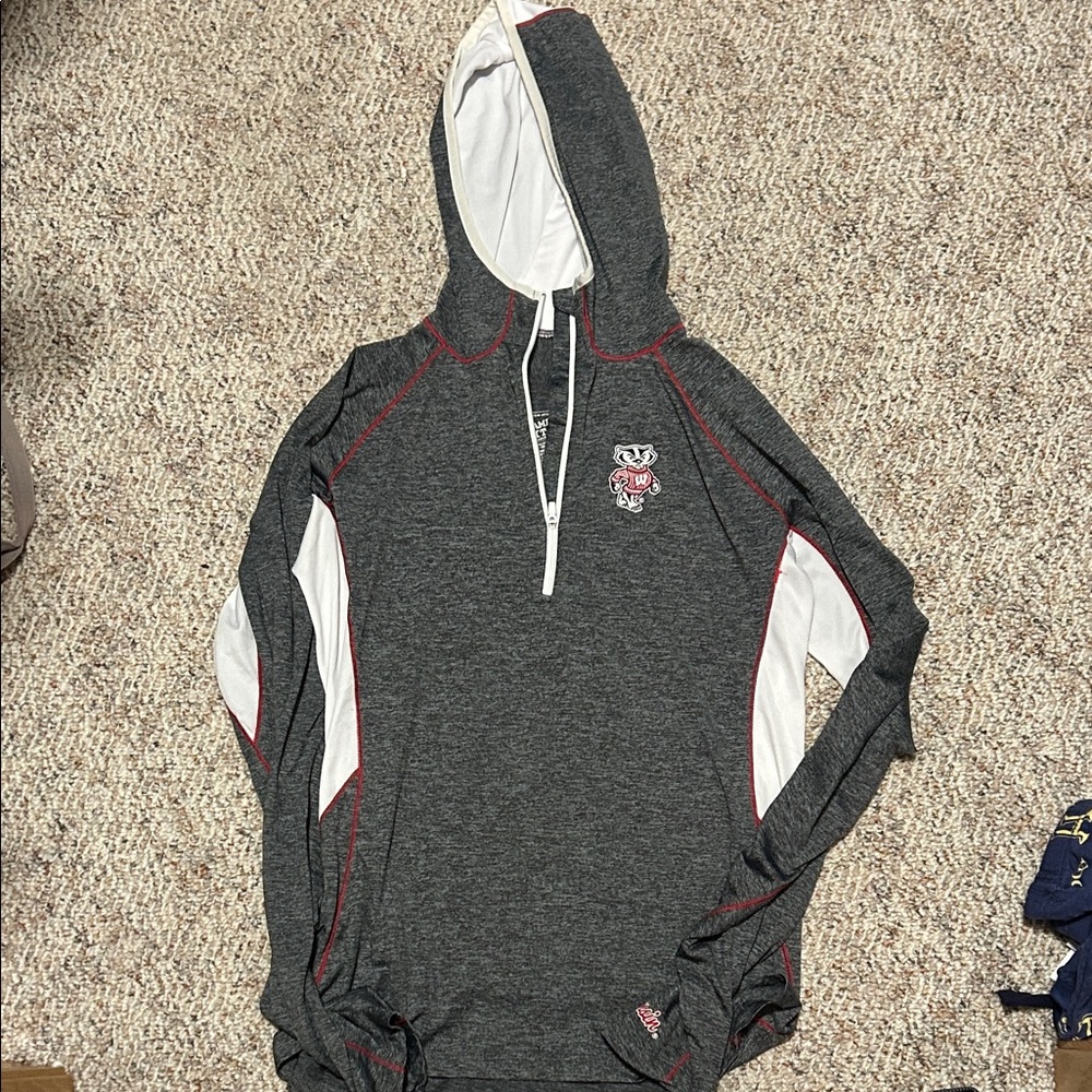Campus Heritage Charcoal and White Men's Hoodie